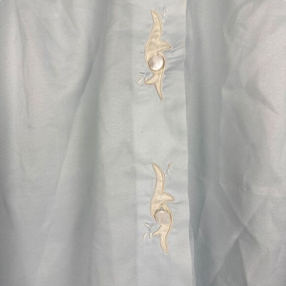 Saab Lingerie Women's Blue Bed Jacket size Medium - Picture 4 of 10